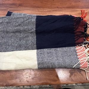 Plaid large scarf